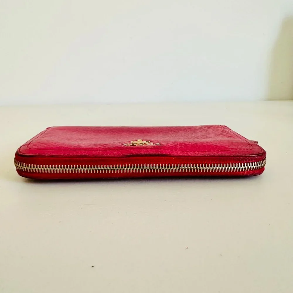 AUTH PRADA PINK TESSUTO NYLON SATCHEL BAG AND LEATHER ZIP-AROUND LONG WALLET SET - Picture 11 of 16